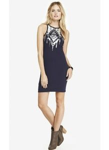 Express Aztec Bodycon Dress